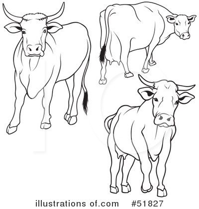 Royalty-Free (RF) Cow Clipart Illustration by dero - Stock Sample #51827