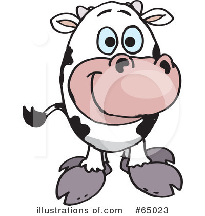 Cows Clipart #65023 by Dennis Holmes Designs