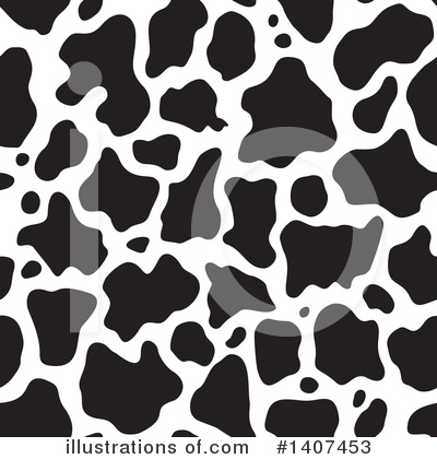 Royalty-Free (RF) Cow Print Clipart Illustration by Any Vector - Stock Sample #1407453