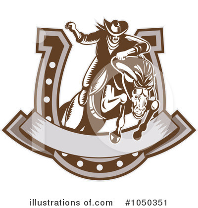 Royalty-Free (RF) Cowboy Clipart Illustration by patrimonio - Stock Sample #1050351