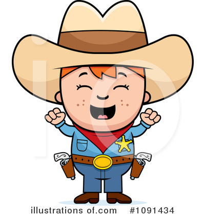 Royalty-Free (RF) Cowboy Clipart Illustration by Cory Thoman - Stock Sample #1091434