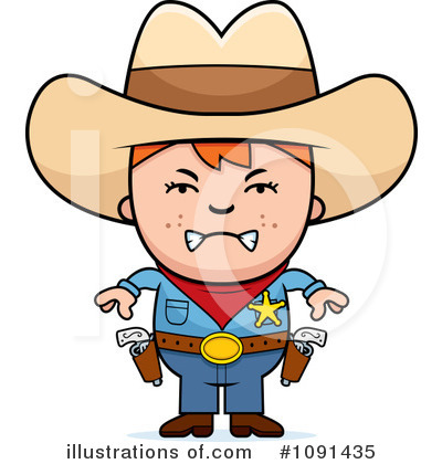 Royalty-Free (RF) Cowboy Clipart Illustration by Cory Thoman - Stock Sample #1091435