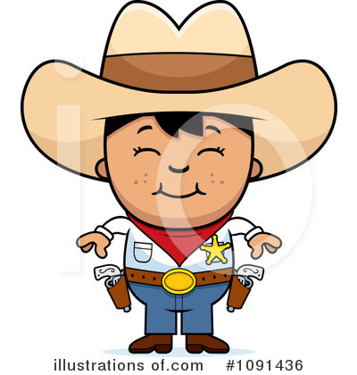 Royalty-Free (RF) Cowboy Clipart Illustration by Cory Thoman - Stock Sample #1091436