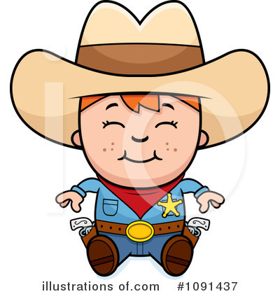 Royalty-Free (RF) Cowboy Clipart Illustration by Cory Thoman - Stock Sample #1091437