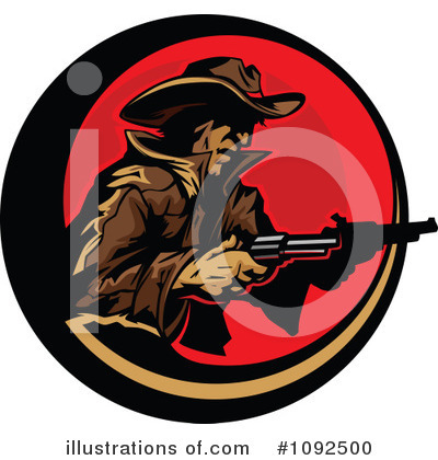 Royalty-Free (RF) Cowboy Clipart Illustration by Chromaco - Stock Sample #1092500