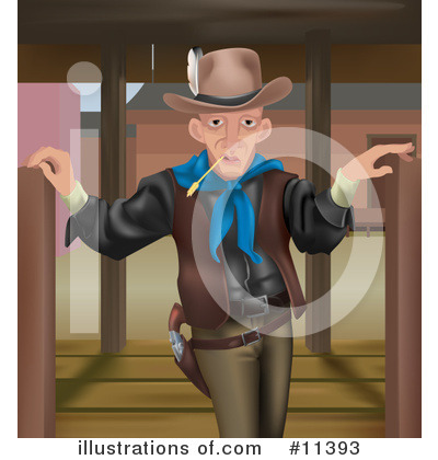 Cowboy Clipart #11393 by AtStockIllustration