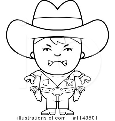 Royalty-Free (RF) Cowboy Clipart Illustration by Cory Thoman - Stock Sample #1143501