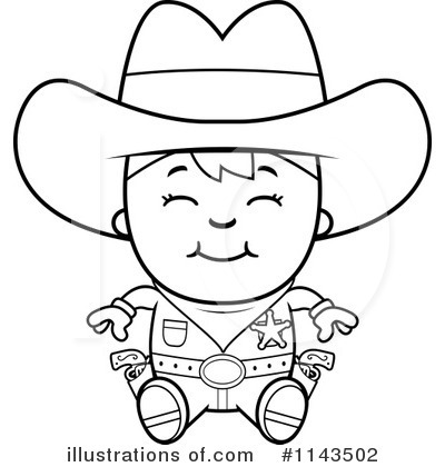 Royalty-Free (RF) Cowboy Clipart Illustration by Cory Thoman - Stock Sample #1143502