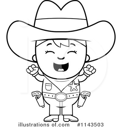 Royalty-Free (RF) Cowboy Clipart Illustration by Cory Thoman - Stock Sample #1143503