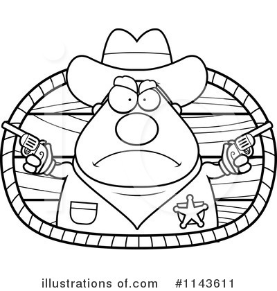 Royalty-Free (RF) Cowboy Clipart Illustration by Cory Thoman - Stock Sample #1143611