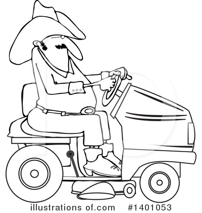 Royalty-Free (RF) Cowboy Clipart Illustration by djart - Stock Sample #1401053