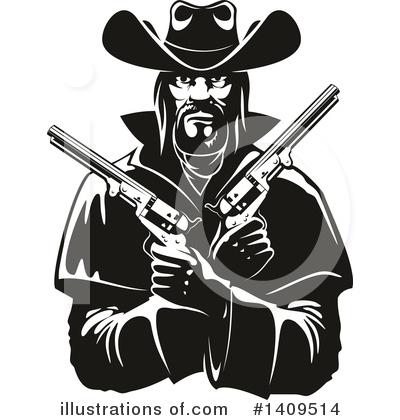 Cowboy Clipart #1409514 by Vector Tradition SM