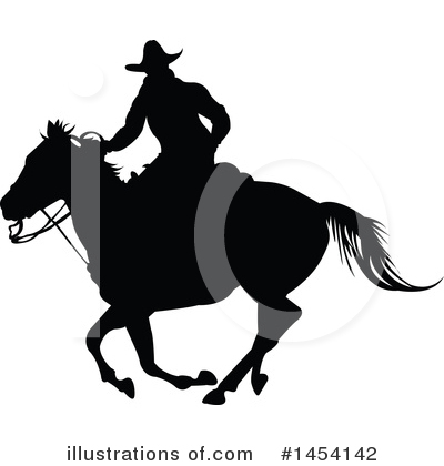 Royalty-Free (RF) Cowboy Clipart Illustration by Pushkin - Stock Sample #1454142