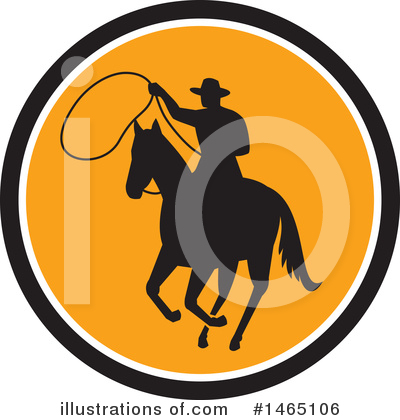 Royalty-Free (RF) Cowboy Clipart Illustration by patrimonio - Stock Sample #1465106