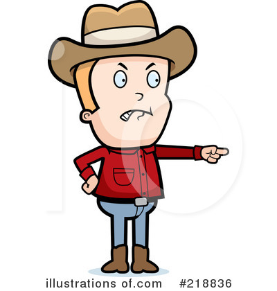 Royalty-Free (RF) Cowboy Clipart Illustration by Cory Thoman - Stock Sample #218836