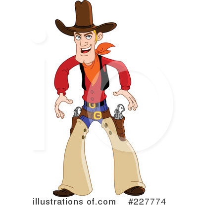 Royalty-Free (RF) Cowboy Clipart Illustration by yayayoyo - Stock Sample #227774