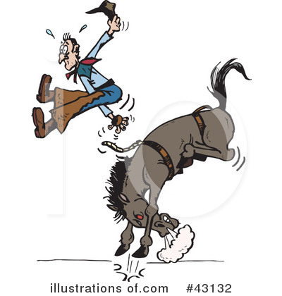 Royalty-Free (RF) Cowboy Clipart Illustration by Dennis Holmes Designs - Stock Sample #43132