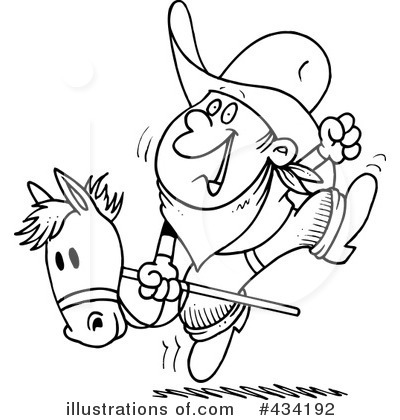 Stick Horse Clipart #434192 by toonaday
