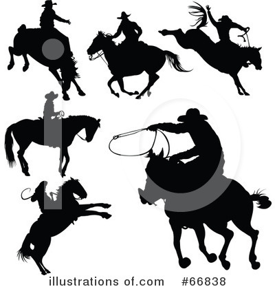 Royalty-Free (RF) Cowboy Clipart Illustration by Pushkin - Stock Sample #66838