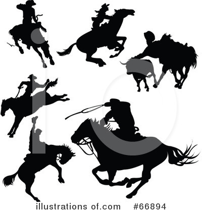 Royalty-Free (RF) Cowboy Clipart Illustration by Pushkin - Stock Sample #66894