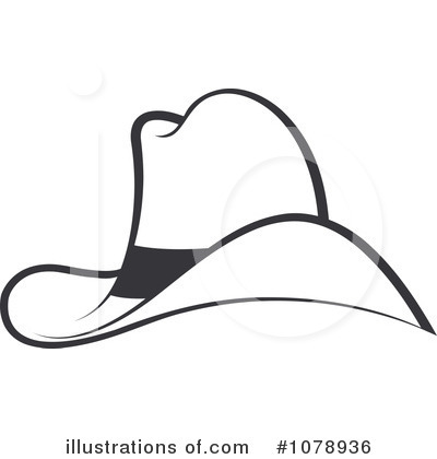 Royalty-Free (RF) Cowboy Hat Clipart Illustration by Lal Perera - Stock Sample #1078936