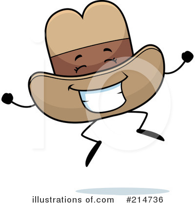 Royalty-Free (RF) Cowboy Hat Clipart Illustration by Cory Thoman - Stock Sample #214736