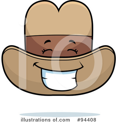 Royalty-Free (RF) Cowboy Hat Clipart Illustration by Cory Thoman - Stock Sample #94408