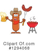 Cowboy Sausage Clipart #1294068 by Hit Toon