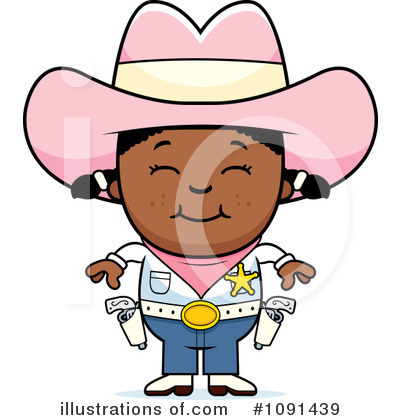 Royalty-Free (RF) Cowgirl Clipart Illustration by Cory Thoman - Stock Sample #1091439