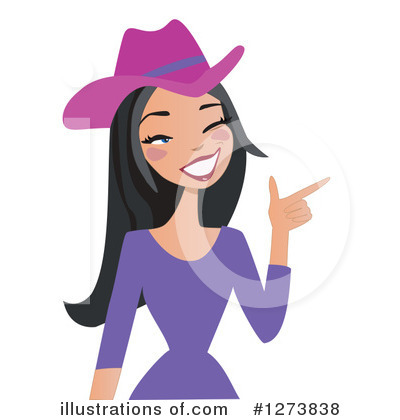 Royalty-Free (RF) Cowgirl Clipart Illustration by peachidesigns - Stock Sample #1273838
