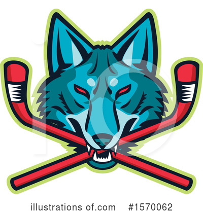 Royalty-Free (RF) Coyote Clipart Illustration by patrimonio - Stock Sample #1570062