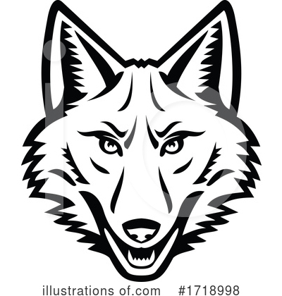 Royalty-Free (RF) Coyote Clipart Illustration by patrimonio - Stock Sample #1718998