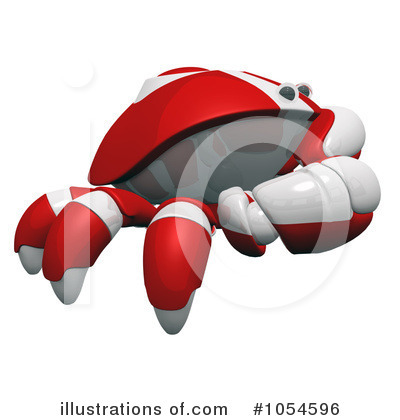 Royalty-Free (RF) Crab Clipart Illustration by Leo Blanchette - Stock Sample #1054596