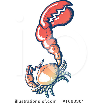 Royalty-Free (RF) Crab Clipart Illustration by Zooco - Stock Sample #1063301