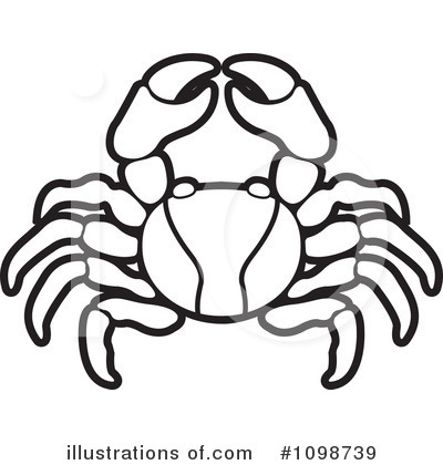 Royalty-Free (RF) Crab Clipart Illustration by Lal Perera - Stock Sample #1098739