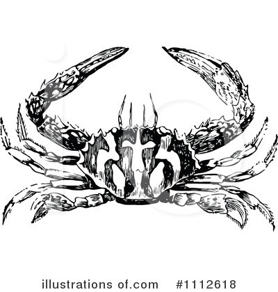 Crab Clipart #1112618 by Prawny Vintage