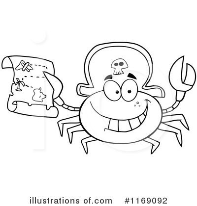 Royalty-Free (RF) Crab Clipart Illustration by Hit Toon - Stock Sample #1169092