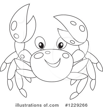 Royalty-Free (RF) Crab Clipart Illustration by Alex Bannykh - Stock Sample #1229266