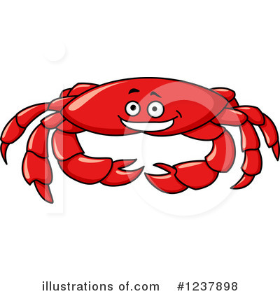 Royalty-Free (RF) Crab Clipart Illustration by Vector Tradition SM - Stock Sample #1237898