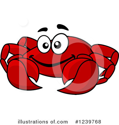 Royalty-Free (RF) Crab Clipart Illustration by Vector Tradition SM - Stock Sample #1239768