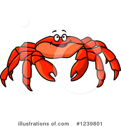 Royalty-Free (RF) Crab Clipart Illustration by Vector Tradition SM - Stock Sample #1239801