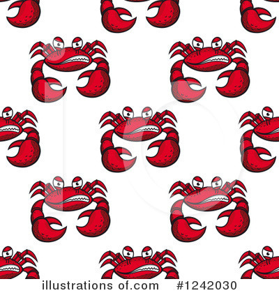 Royalty-Free (RF) Crab Clipart Illustration by Vector Tradition SM - Stock Sample #1242030