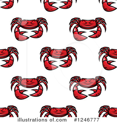 Royalty-Free (RF) Crab Clipart Illustration by Vector Tradition SM - Stock Sample #1246777