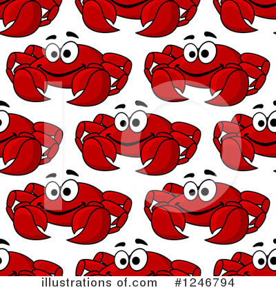 Royalty-Free (RF) Crab Clipart Illustration by Vector Tradition SM - Stock Sample #1246794