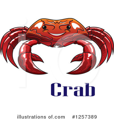 Royalty-Free (RF) Crab Clipart Illustration by Vector Tradition SM - Stock Sample #1257389