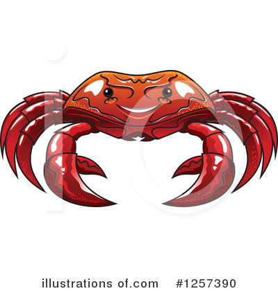 Royalty-Free (RF) Crab Clipart Illustration by Vector Tradition SM - Stock Sample #1257390