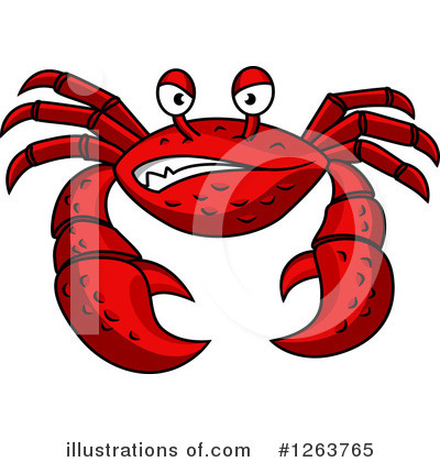 Royalty-Free (RF) Crab Clipart Illustration by Vector Tradition SM - Stock Sample #1263765