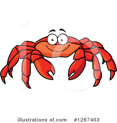 Royalty-Free (RF) Crab Clipart Illustration by Vector Tradition SM - Stock Sample #1267403