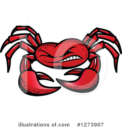 Royalty-Free (RF) Crab Clipart Illustration by Vector Tradition SM - Stock Sample #1273907