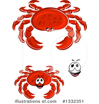 Royalty-Free (RF) Crab Clipart Illustration by Vector Tradition SM - Stock Sample #1332351